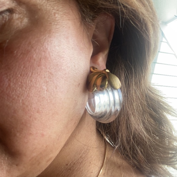 Stunning signed Inna Cytrine Paris lucite earrings - Picture 10 of 11